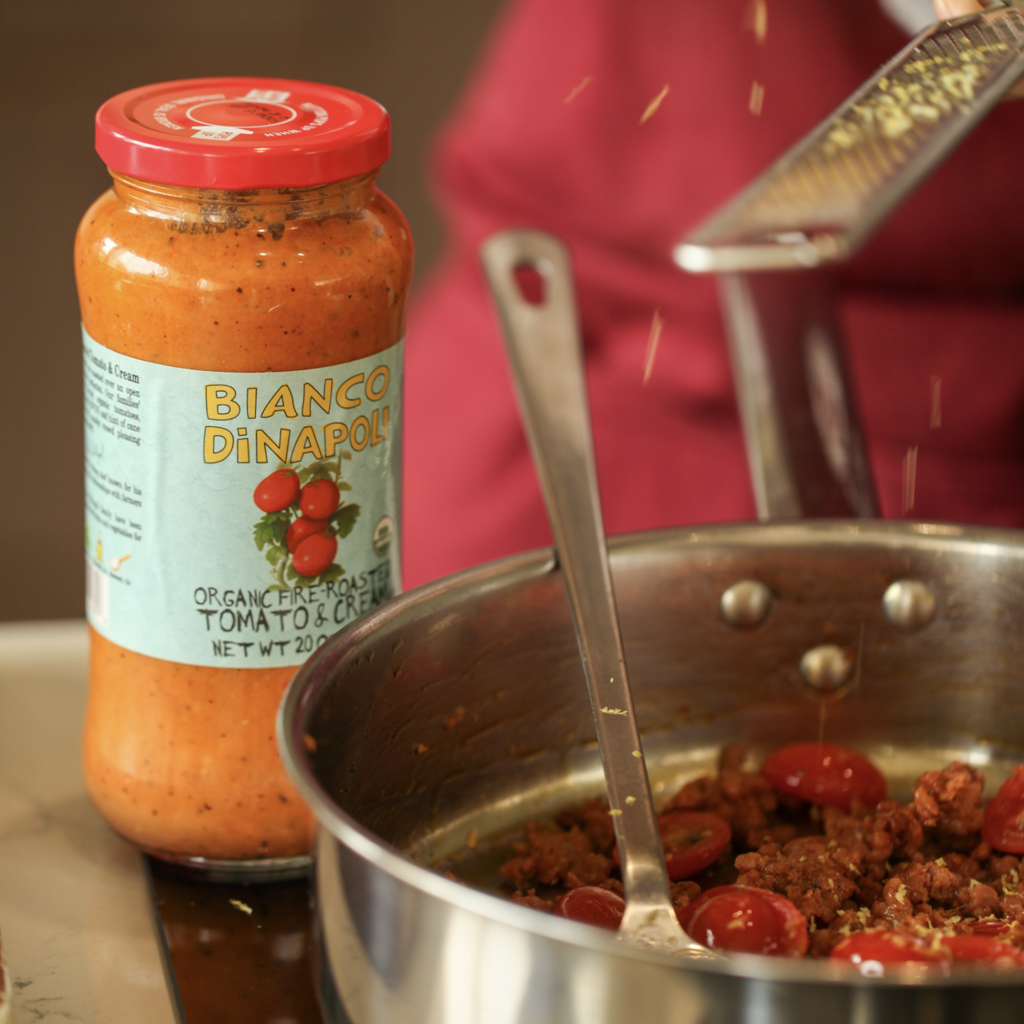 Organic Fire Roasted Tomato Cream Sauce - Bianco Dinapoli